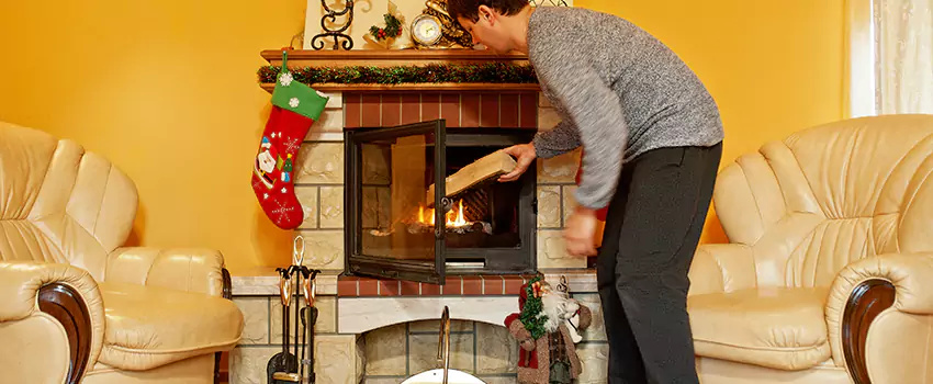 Gas to Wood-Burning Fireplace Conversion Services in League City, Texas