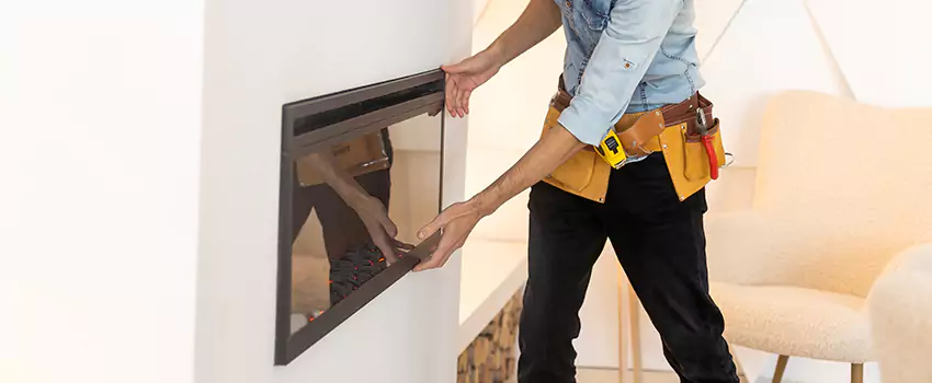 Metal Fireplace Installation in League City, Texas