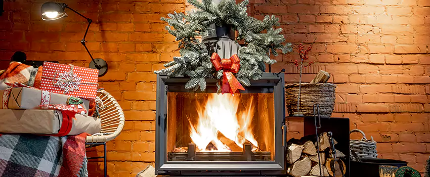 Travis Industries Linear Gas Fireplace Installation in League City, Texas