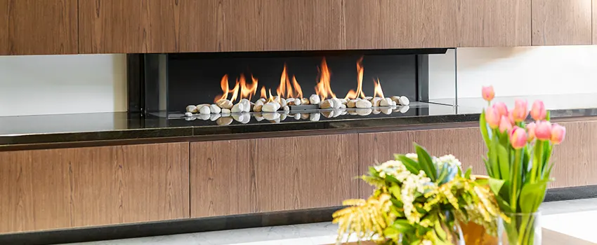 Double-height Fireplace Design Refurbishment in League City, Texas